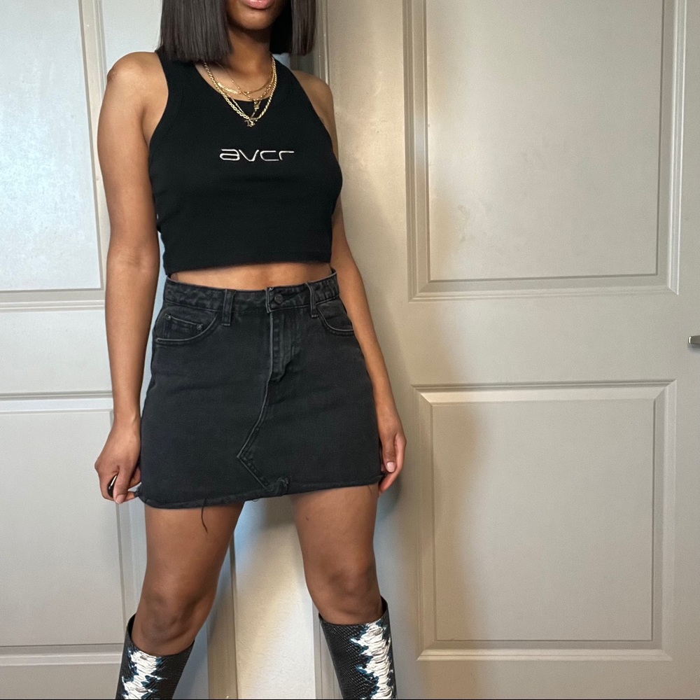 Women’s Black Denim MiniSkirt